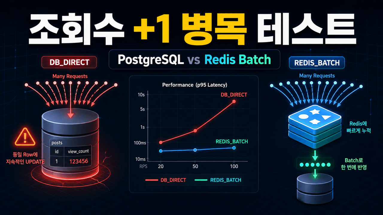게시글 조회수 로직을 개선하며 배운 DB Write 부하와 Redis 활용
